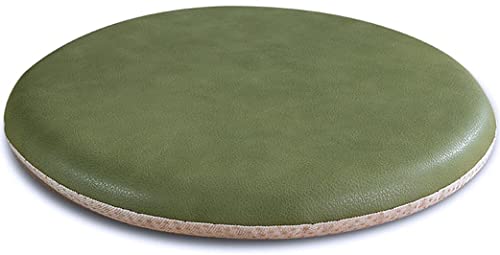 Coussin de siège en cuir rond 35cm vert fruit de haute qualité anatomique