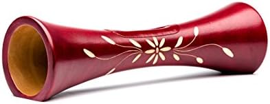 Mangobeat Dark Red FLOWER 14" โ Natural Wood Speaker & Cell Phone Amplifier