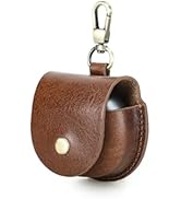 CONTACT'S FAMILY Protective Case for HUAWEI FreeClip, Tanned Leather Shockproof Case Compatible w...