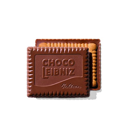 Bahlsen Choco Leibniz Milk Cookies (12 boxes) - Leibniz Butter Biscuits topped with a thick layer of European Chocolate - 4.4 oz boxes