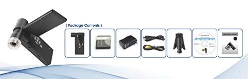 Vividia Um049 Handheld Portable Digital Lcd Microscope With 4" Ips Screen Built-In Polarizer Rechargeable Battery 10X To 300X Magnification 12M Photo 1080 Hd Video #TOP7