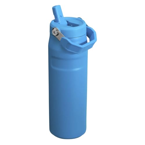 Stanley 1913 Flip Straw Butelka Na Wodę Ze Słomką 0.7L - 10 Godzin Zimna - 2 Dni Mrożona - Stal Nierdzewna - Nie Zawiera BPA - Odporna Na Przeciekanie - Można Myć W Zmywarce - Azure