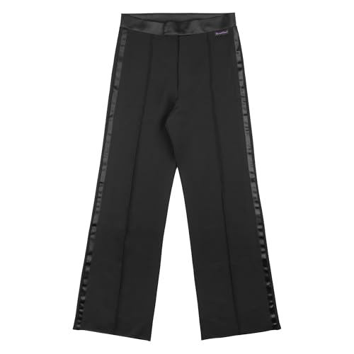 Ready4Dance Herrenhose Lateinamerikanischer Tanz Bund und Satin-Seitenstreifen | Made in Italy | Größen S-XXL | Ideal für Wettkampf, Training, Salsa, Cha Cha und Samba,XXL
