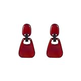 Bohemia Irregular Resin Geometric Drop Earrings.Colorful Acrylic Dangle Earrings Vintage Earrings St