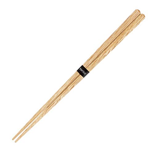 Tanaka Hashi Reusable Wooden Hexagonal Chopsticks Dishwasher Safe Light and Easy for Adult and Kid's, 8.8 Inches Made in Japan (Natural Wood)