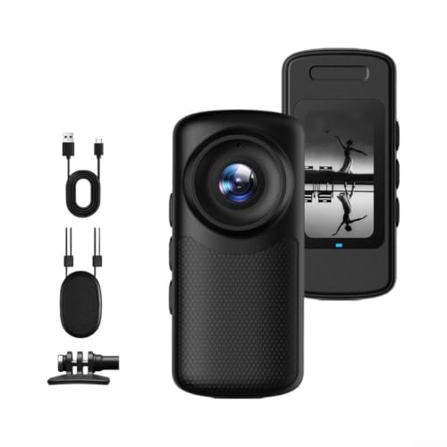 Pocket-Sized POV Action Camera 1080P Wide Angle Lens(Black)