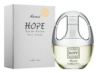 Hope for Women EDP - Eau De Parfum 50 ML (1.6 oz) I | Middle East Fragrance | andalwood from India and various musky notes | Evokes Success, Energy, Optimism & HOPE | by RASASI Perfumes