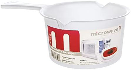 Microwave It Microwave Sauce Pan, White, 500 ml