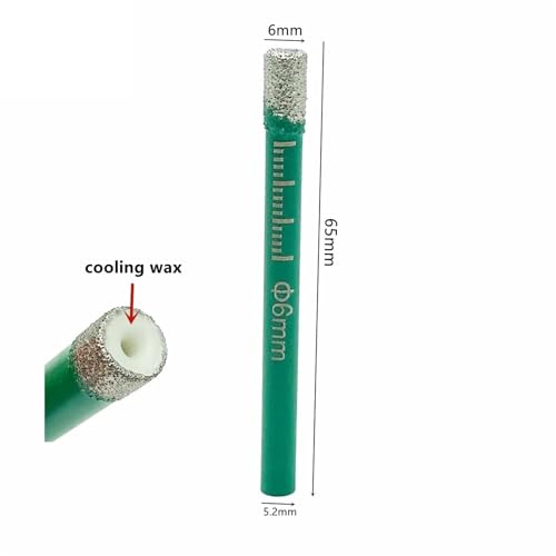 Foret diamanté 6mm pour carrelage et verre - Lot de 5 forets robustes - 3