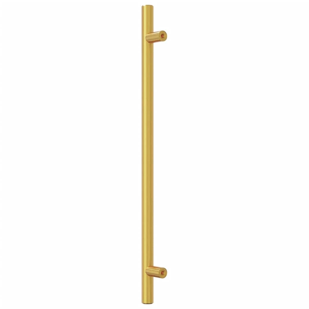 vidaXL Tiradores para Armarios 10 uds, Tiradores de Barra en T, Tiradores de Puerta Cajón, Accesorios para Muebles, Acero Inoxidable Dorado 224 mm