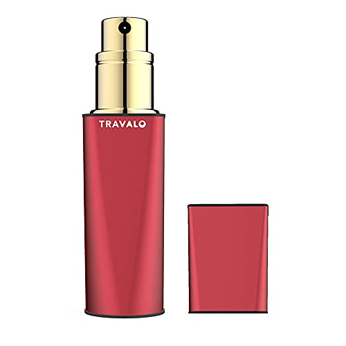 Travalo Obscura Perfume Atomizer, U Refill System, Elegant Metal Travel Atomiser, TSA Flight Approved Portable Mini Refillable Empty Spray Bottle, Glass Free, 0.17 Oz