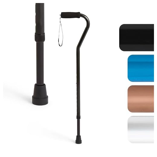 Medline Lightweight Offset Walking Cane
