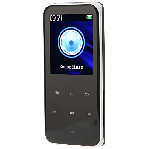 XJCX Digitale spraakrecorder, mini-zakmuziekspeler, opname met één klik, touch-bediening, Bluetooth MP3/MP4-speler met achtergrondverlichting, voor vergaderingen (32 GB)