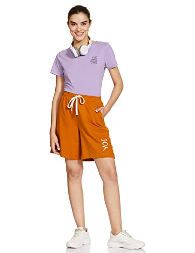 Image of YOI Women's Boyfriend Shorts (2022YOISS14 Orange Large)