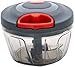 Chopper Mini rame con 3 lame in acciaio inox per tagliare senza sforzo verdure e frutta (1)