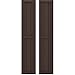Ekena Millwork ARW101BF311X50TBH Americraft Three Exterior Real Wood Two Equal Panel Framed Board-n-Batten Shutters (Per Pair), 10 1/2"W x 50"H, Raisin Brown