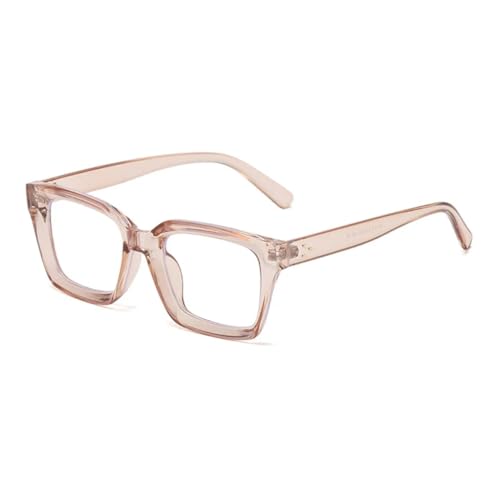 Monturas de gafas de sol retro con remaches para mujer en color champán