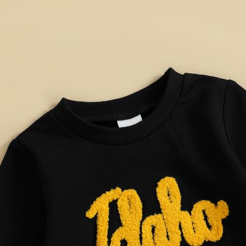 Football Outfit for Baby Boy Girl Teamname Sweatshirt Shirt Embroidery Crew Neck Top Infant Toddler Football Clothes4