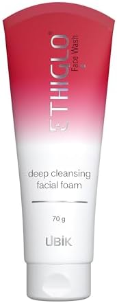 Ethiglo Deep Cleansing Facial Foam Face Wash for Healthy, Soft and Smooth Skin | Removes Dirt, Impurities and Excess Oil | Suitable for normal to oily and acne prone skin | Pack of 1 (70gm)
