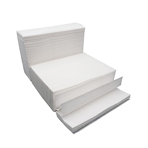 Beavorty 400個 テーブルティッシュ ナプキン 業務用ティッシュ ペーパータオル バスルームペーパー 白い