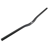 ロゴ無し自転車 ハンドル mtb カーボン、ライザーバー25.4mm（軽量/振動吸収性がある）黒 3Kつや消し580mm