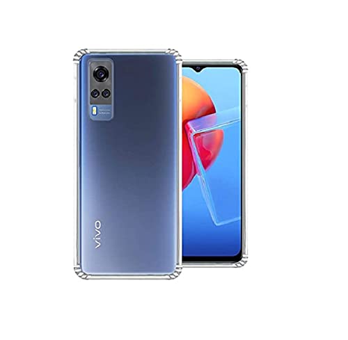 Image of COVERNEW Rubber Back Cover for Vivo Vivo V2031 / Y51A 2020 Edition - Transparent