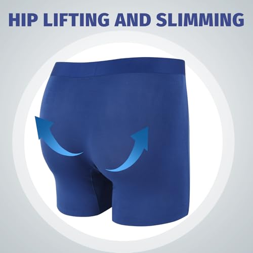 Men’s Boxer Briefs Men’s Underwear Underpants Seamless Cool Ultra-thin Soft Plus Size 4 Packs3