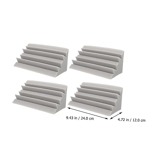 Kisangel 4pcs Paneles Trampa de Graves Paneles de Pared Absorbentes de Sonido Espuma Aislante Acústica para Estudios de Grabación miniatura 5