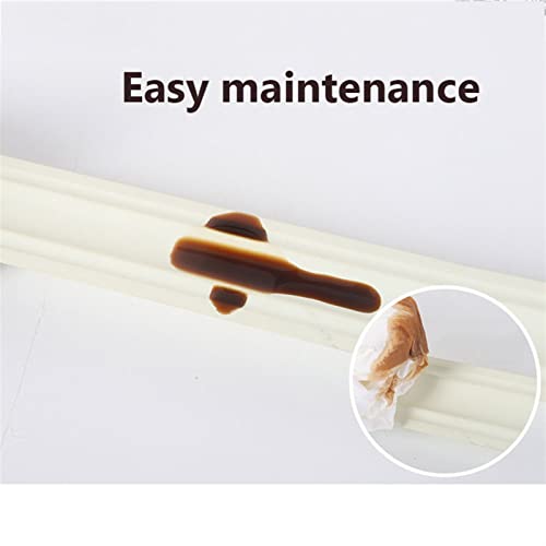 Moldura flexible autoadhesiva de cuarto de bocel para suelo y techo pintable 3