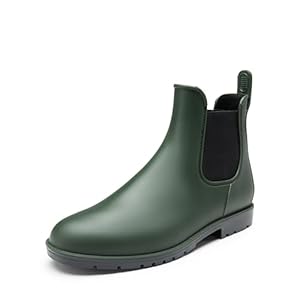 DREAM PAIRS Gummistiefel Herren Halbhoch Chelsea Boots Arbeitsschuhe wasserdichte Stiefel