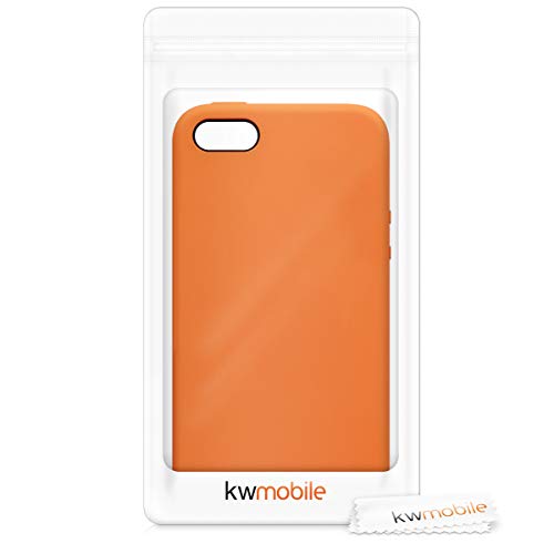 Kwmobile Case Compatible With Apple Iphone Se (1.Gen 2016) / Iphone 5 / Iphone 5S Case - Tpu Silicone Phone Cover With Soft Finish - Fruity Orange #TOP6