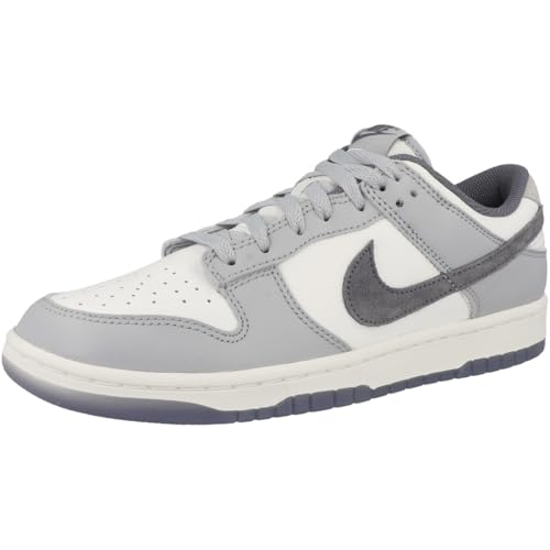 Image of Nike Men's Dunk Low Retro SE Sneakers, White /Light Carbon /Platinum, Size 14