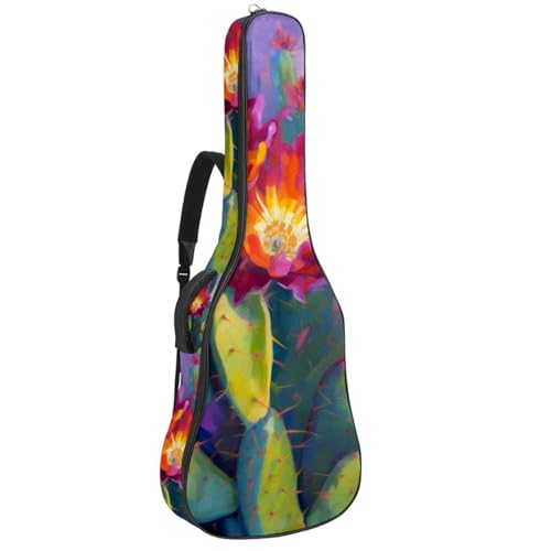 Sac pour guitare étui étanche motif cactus pour musiciens nomades