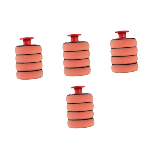Gatuida 4 Piezas Esponja para encerar Esponja de Limpieza Duradera Esponja de Cera Almohadilla aplicadora de Cera para Autos Almohadillas de Espuma Almohadilla de Pulido Placa de Respaldo