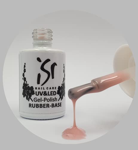 ISR UV & LED GEL-LACK RUBER BASE 15ml Cover 1 Camouflage Kautschuk Gummi Gel flexibles Grundiergel Haft Grundierung…