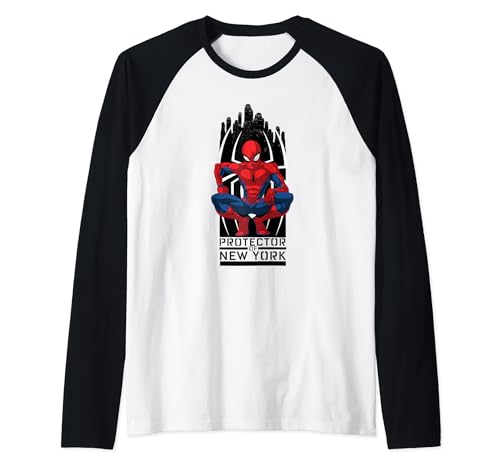 Spider-Man Raglan Baseball Tee le cadeau Marvel parfait pour l'anniversaire d'un ami passionné