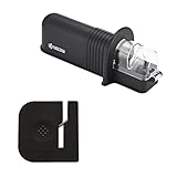 【セット買い】京セラ 研器 ハサミ 手動 ファイン セラミック 砥石 金属 簡単 日本製 Kyocera HT-NBK+ 包丁研器 手動 ロール シャープナー ファイン セラミック 砥石 金属 専用 簡単 丸洗い OK RS-20BK(N)