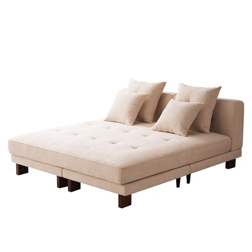 CHEKUMEN Oversized Modular Sectional Sofa,Bed and Ottoman Set – Luxury
