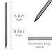 HOZO NeoRulerGO Classic Elegant Design Metal Inkless Pencil with 2 Replaceable Nibs, Reusable Everlasting Pencil for Architecture Sketching,Drafting, Art, Drawing Supplies -Aluminum Alloy Material