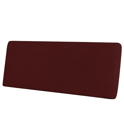 Image of Easy-Going Stretch 1 Piece Oversized Couch Cushion Cover for Sofa | X-Large Sofa Cushion Furniture Protector Sofa Seat sofa slipcover Washable sofa cover soft with Elastic Bottom Wine