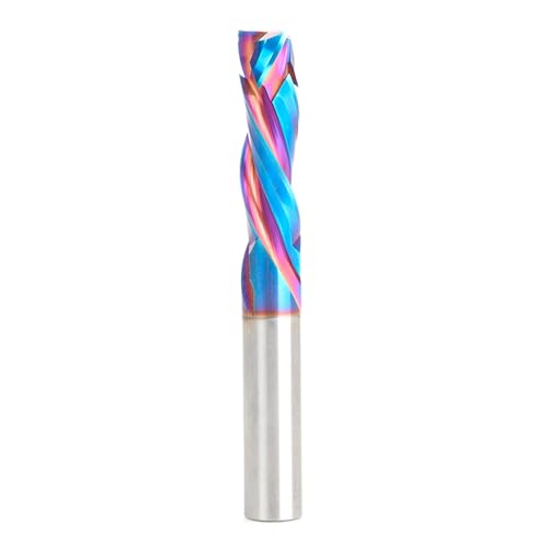 Image of Amana Tool Spektra Extreme Tool Life Solid Carbide CNC Compression Spiral Router Bit, 46031-K, 8 D x 1-1 /4 CH x 3 /8 SHK x 3 Inch Long 3 Flute