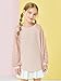 Haloumoning Girls Sequin Sweatshirts Kids Fashion Crewneck Long Batwing Sleeve Pullover Clothes 5-14 Years Pink