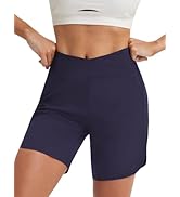 baleaf 7" Women's Running Shorts Athletic Quick Dry Shorts Crossover High Waisted Workout Hiking ...