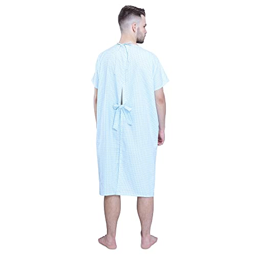 UNIFORM CRAFT Unisex Patient Gown | Comfortable Patient Wear for Men and Women Made of Light Weight Spun