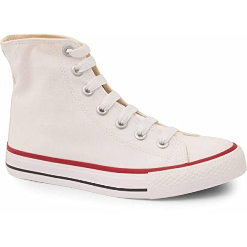 STREET STAR Canvas Hi, Tênis Feminino, Branco (White), 37