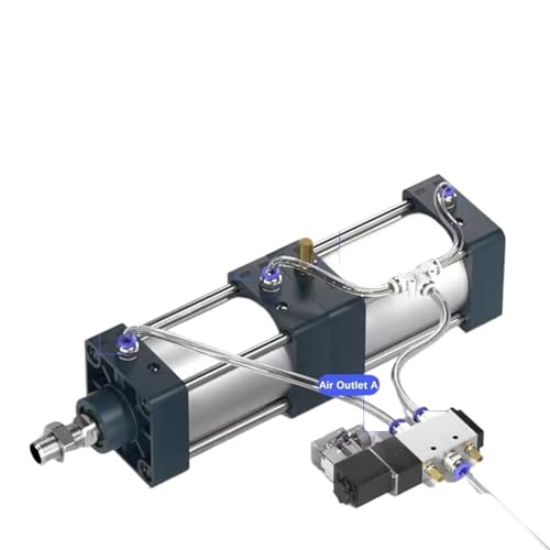 Vérin pneumatique multipositions SCT40 double effet course 200mm