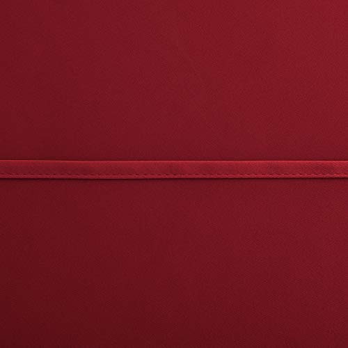 Image of KOUFALL Christmas Red Kitchen Window Curtains Over Sink, 36 Inch Length Small Blackout Cafe Curtains, Cortinas para Cocina De Navidad Navidenas