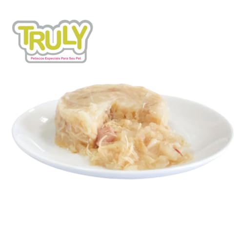 Alimento úmido natural Truly gatos sachê natural em lata - Frango e Atum - 95g