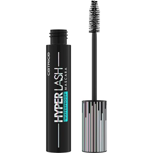 Catrice Hyper Lash Waterproof Mascara 010 Electric Black, resistente al agua, negro intenso, volumen modulable, pestañas definidas sin manchas, 11ml