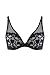 Produktbild AUBADE, Triangel Push-Up BH, Verstellbare Träger, THE BOW COLLECTION, Schwarz, 75B, OC12